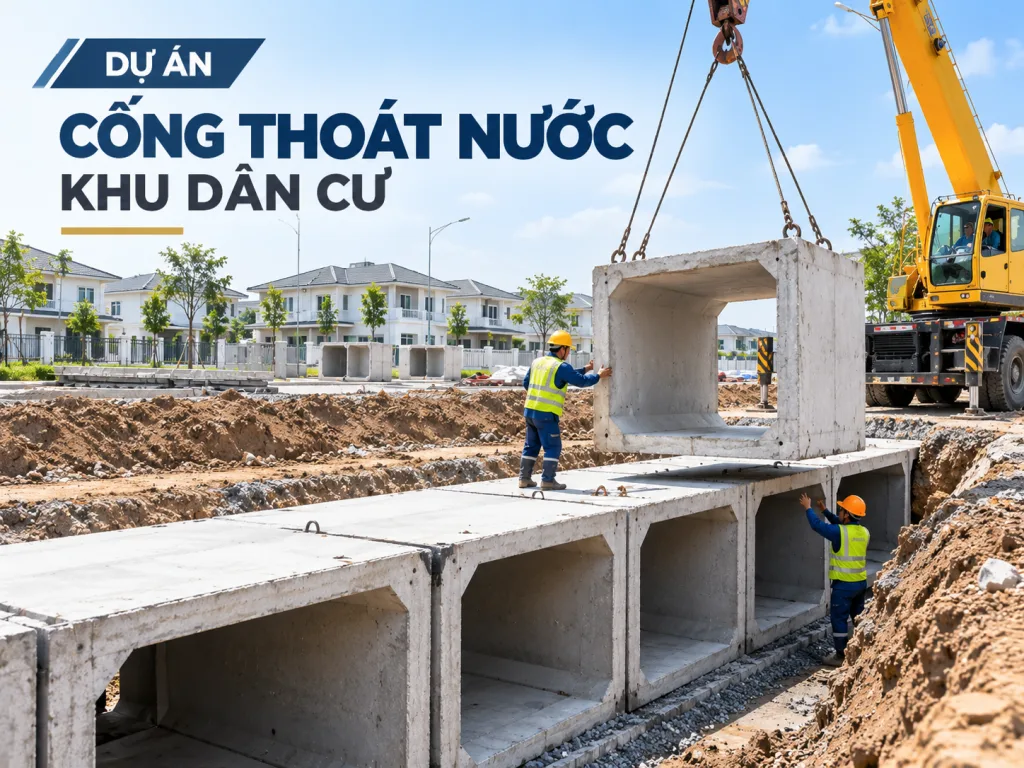 Cống thoát nước khu dân cư