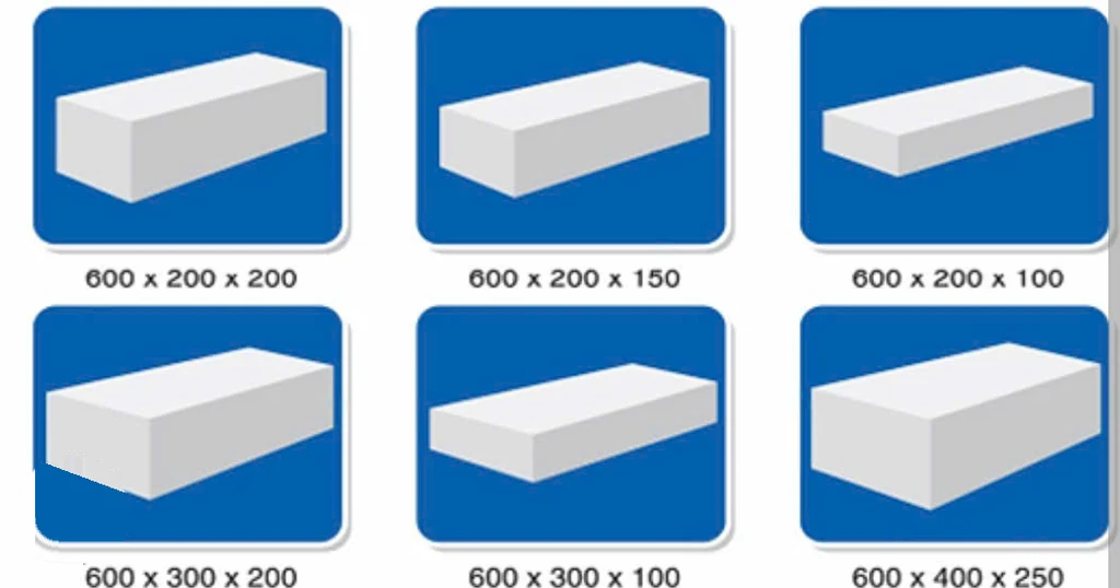 Quy cách gạch bê tông nhẹ không nung 600x200 đến 600x400