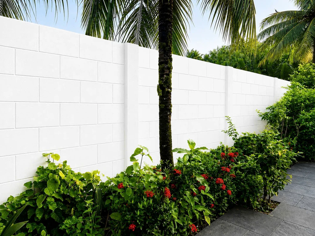 Tường rào gạch không nung Cường Thịnh hoàn thiện