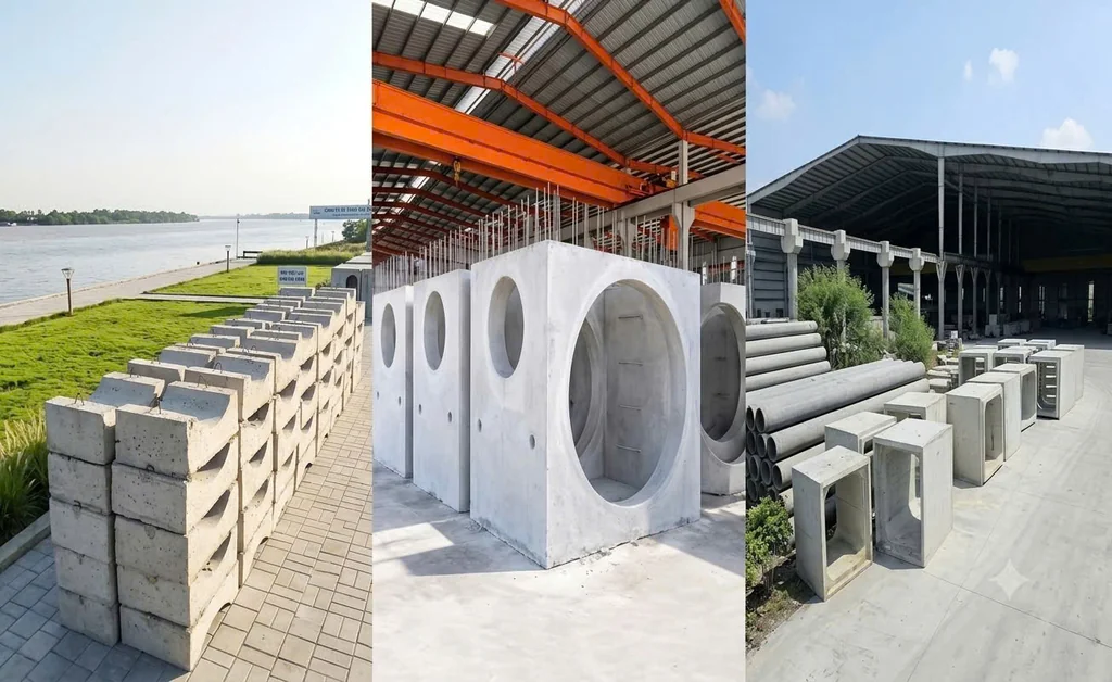 Hào kỹ thuật, gối cống, hố ga bê tông Cường Thịnh